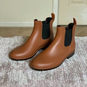 Asgard Dark Tan Ankle Rain Boots
